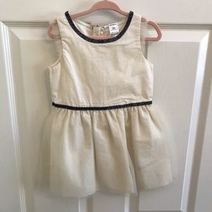 NWOT Carter’s Cream Tulle Dress 2T